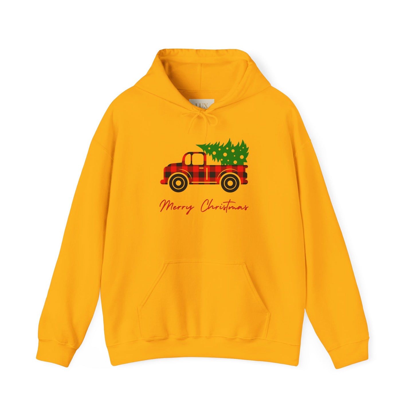 Merry Christmas Hoodie with COOL Truck Design