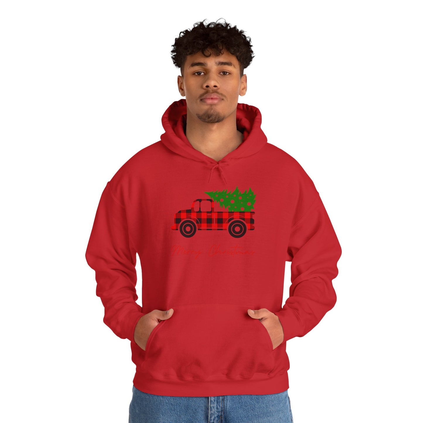 Merry Christmas Hoodie with COOL Truck Design