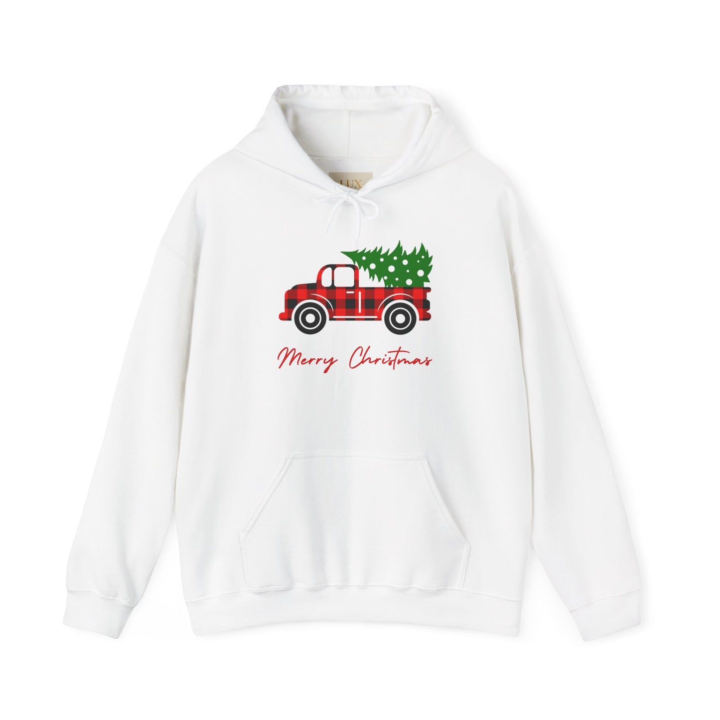 Merry Christmas Hoodie with COOL Truck Design