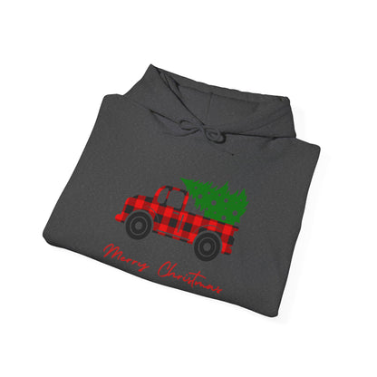 Merry Christmas Hoodie with COOL Truck Design