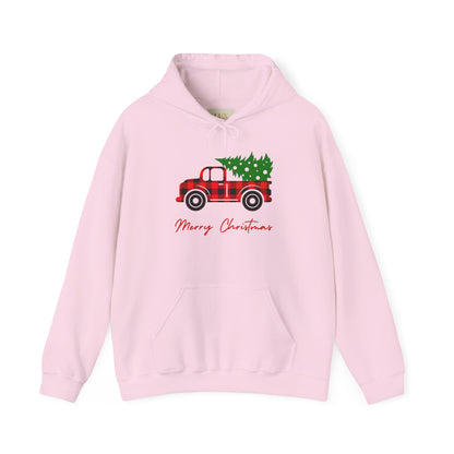 Merry Christmas Hoodie with COOL Truck Design