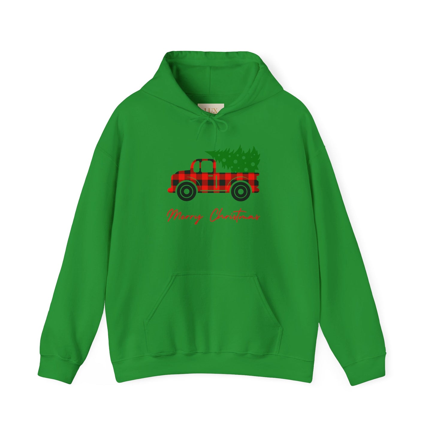 Merry Christmas Hoodie with COOL Truck Design