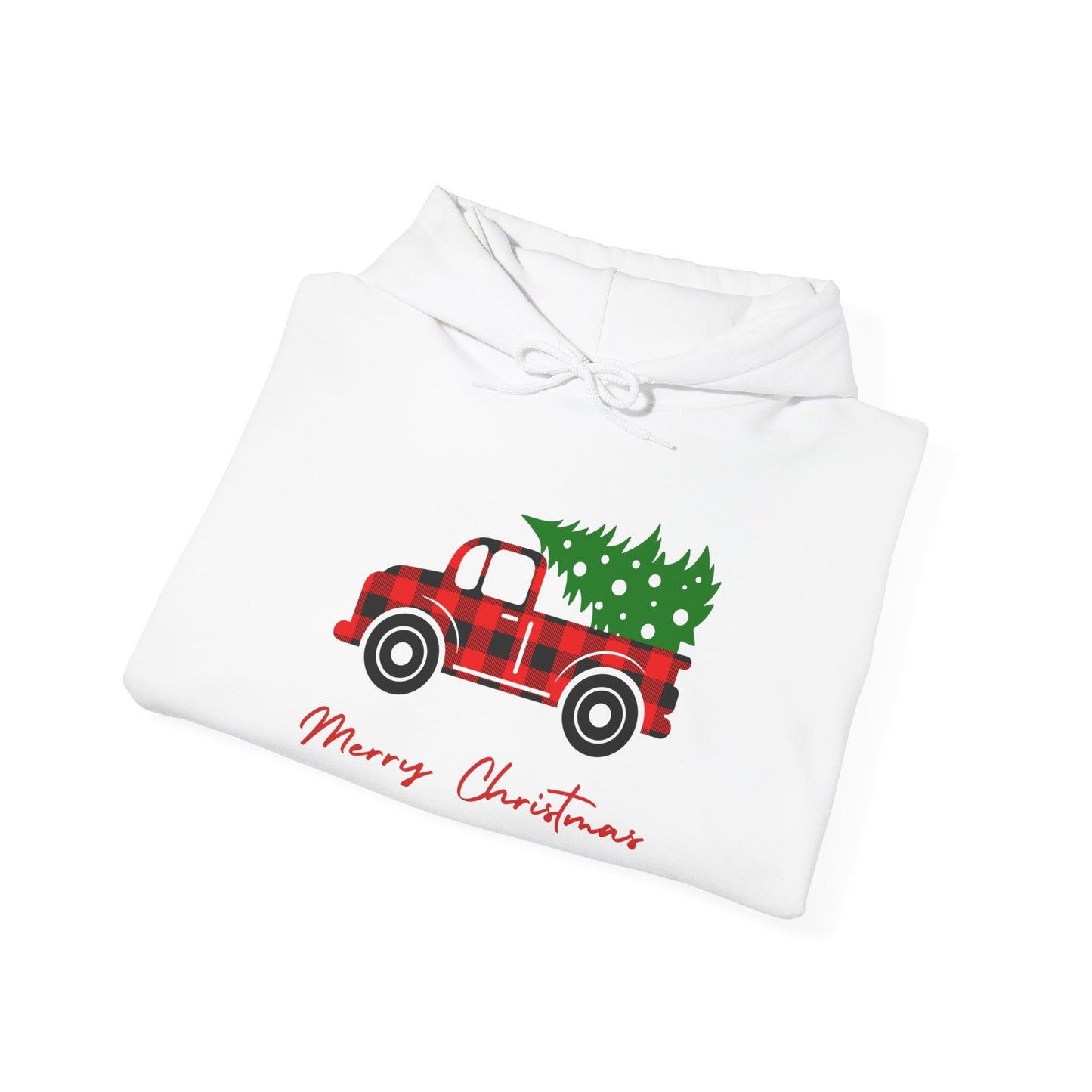 Merry Christmas Hoodie with COOL Truck Design