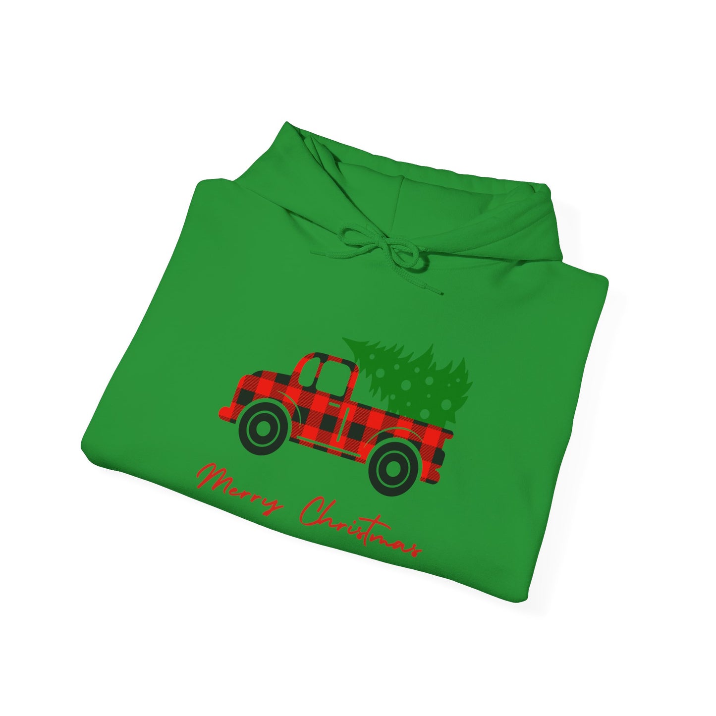 Merry Christmas Hoodie with COOL Truck Design