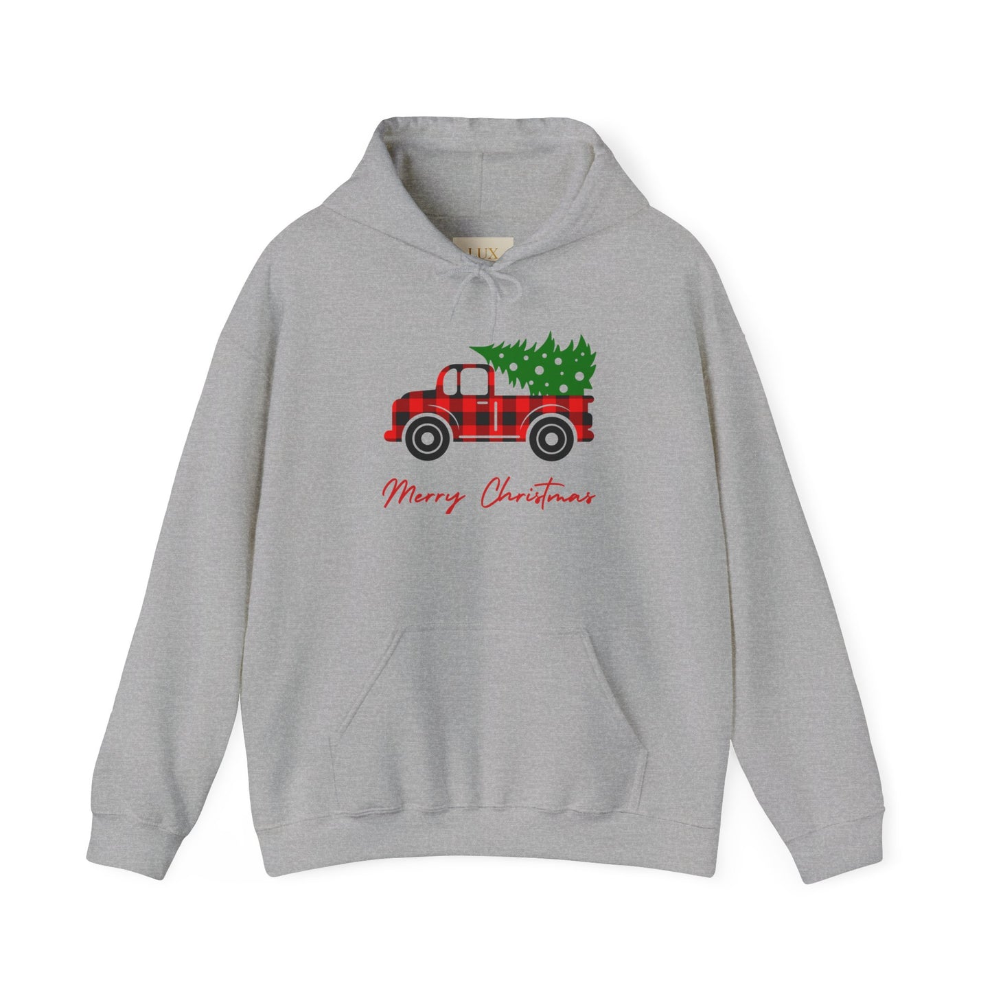 Merry Christmas Hoodie with COOL Truck Design
